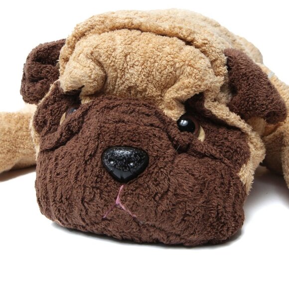 Vintage BESTEVER Bulldog Plush Toy Puppy Stuffed Animal Brown - Picture 5 of 9